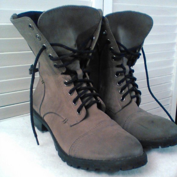 Call It Spring Shoes Call It Spring 8 2 Taupe Lace Combat Boots